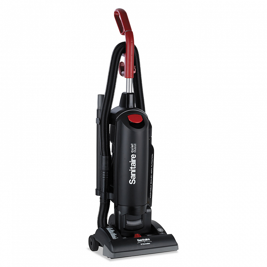 FORCE QuietClean Upright Vacuum SC5713D, 13" Cleaning Path, Black (SC5713D)