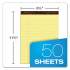 Ampad Gold Fibre Quality Writing Pads, Wide/Legal Rule, 50 Canary-Yellow 8.5 x 11.75 Sheets, Dozen (20020)