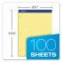 Ampad Double Sheet Pads, Pitman Rule Variation (Offset Dividing Line - 3" Left), 100 Canary-Yellow 8.5 x 11.75 Sheets (20245)