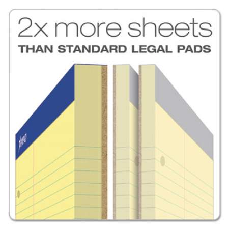 Ampad Double Sheet Pads, Narrow Rule, 100 Canary-Yellow 8.5 x 11.75 Sheets (20246)