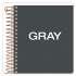Ampad Gold Fibre Personal Notebooks, 1 Subject, Medium/College Rule, Designer Gray Cover, 7 x 5, 100 Sheets (20803)