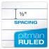 Earthwise by Ampad Recycled Reporter's Notepad, Pitman Rule, White Cover, 70 White 4 x 8 Sheets (25281)