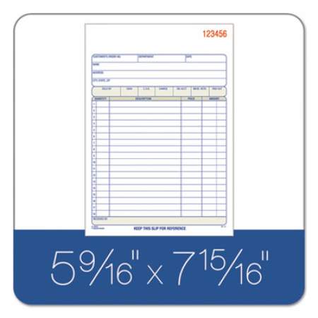 Adams TOPS Sales/Order Book, Three-Part Carbonless, 7.95 x 5.56, 1/Page, 50 Forms (TC5805)