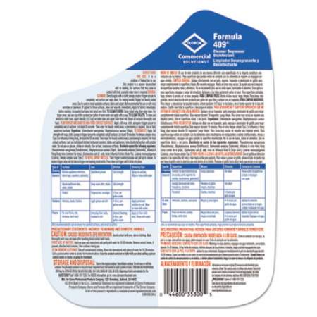 Formula 409 Cleaner Degreaser Disinfectant, 128 oz Refill (35300EA)