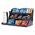 Extra Large Coffee Condiment and Accessory Organizer, 14 Compartments, 24 x 11.8 x 12.5, Black (COMORG02BLK)
