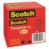 Scotch Transparent Tape, 3" Core, 1" x 72 yds, Transparent, 3/Pack (600723PK)
