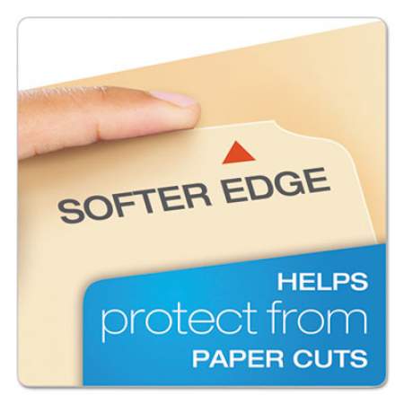 Pendaflex CutLess File Folders, 1/3-Cut Tabs, Letter Size, Manila, 100/Box (48420)