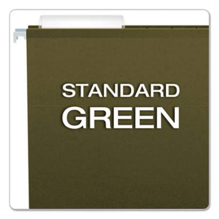 Pendaflex Reinforced Hanging File Folders, Legal Size, 1/3-Cut Tab, Standard Green, 25/Box (415313)