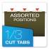 Pendaflex Reinforced Hanging File Folders, Legal Size, 1/3-Cut Tab, Standard Green, 25/Box (415313)