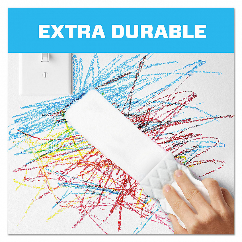 Magic Eraser Extra Durable, 4.6 x 2.4, 0.7" Thick, White, 4/Box (82038)