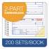 TOPS Money/Rent Receipt Spiral Book, Two-Part Carbonless, 2.75 x 4.75, 4/Page, 200 Forms (4161)