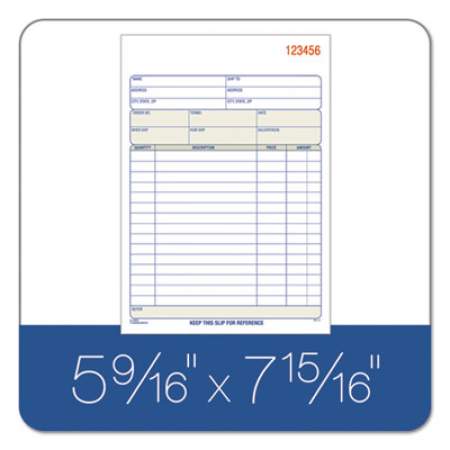 TOPS Sales Order Book, Two-Part Carbonless, 5.56 x 7.94, 1/Page, 50 Forms (46500)