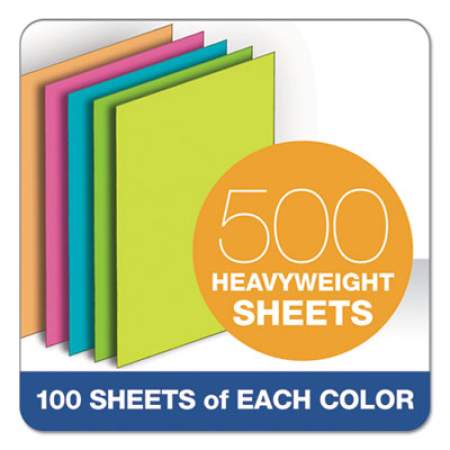 TOPS Fluorescent Color Memo Sheets, 4 x 6, Unruled, Assorted Colors, 500/Pack (99622)