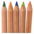 Koh-I-Noor Tri-Tone Color Pencils, 3.8 mm, Assorted Tri-Tone Lead Colors, Tan Barrel, Dozen (FA33TIN12BC)