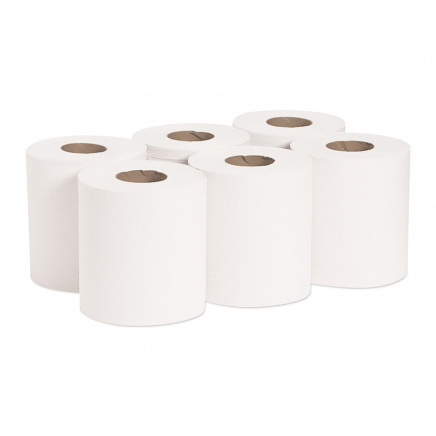 Pacific Blue Select 2-Ply Center-Pull Perf Wipers, 2-Ply, 8.25 x 12, White, 520/Roll, 6 Rolls/Carton (44000)