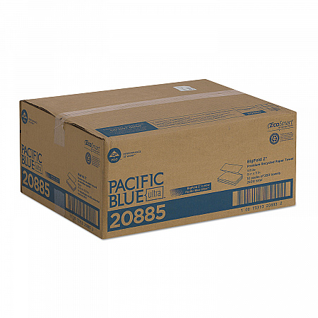 Pacific Blue Ultra Z-Fold Folded Paper Towels, 1-Ply, 8 x 11, White, 260/Pack, 10 Packs/Carton (20885)