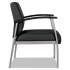Alera metaLounge Series Mid-Back Guest Chair, 24.6" x 26.96" x 33.46", Black Seat/Back, Silver Base (ML2319)