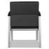 Alera metaLounge Series Mid-Back Guest Chair, 24.6" x 26.96" x 33.46", Black Seat/Back, Silver Base (ML2319)