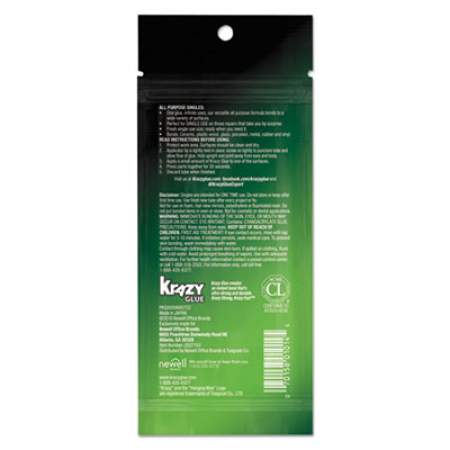 Krazy Glue All-Purpose Super Glue Single-Use Tubes, 0.02 oz, Dries Clear, 6/Pack (2027153)