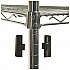 NSF Certified Industrial Four-Shelf Wire Shelving Kit, 36w x 18d x 72h, Silver (SW503618SR)
