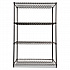 NSF Certified Industrial Four-Shelf Wire Shelving Kit, 48