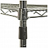 NSF Certified Industrial Four-Shelf Wire Shelving Kit, 36w x 18d x 72h, Silver (SW503618SR)