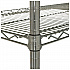 NSF Certified Industrial Four-Shelf Wire Shelving Kit, 36w x 18d x 72h, Silver (SW503618SR)