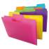 Smead Top Tab Poly Colored File Folders, 1/3-Cut Tabs, Letter Size, Assorted, 18/Pack (10515)