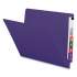 Smead Reinforced End Tab Colored Folders, Straight Tab, Letter Size, Purple, 100/Box (25420)