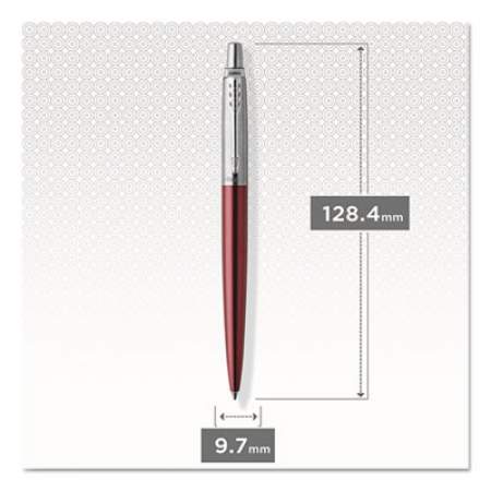 Parker Jotter Gel Pen, Retractable, Medium 0.7 mm, Black Ink, Red Barrel (2020648)
