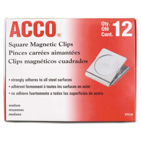 ACCO Magnetic Clips, 1", Silver (72132)