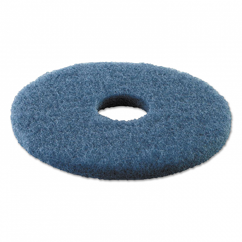 Scrubbing Floor Pads, 16" Diameter, Blue, 5/Carton (4016BLU)