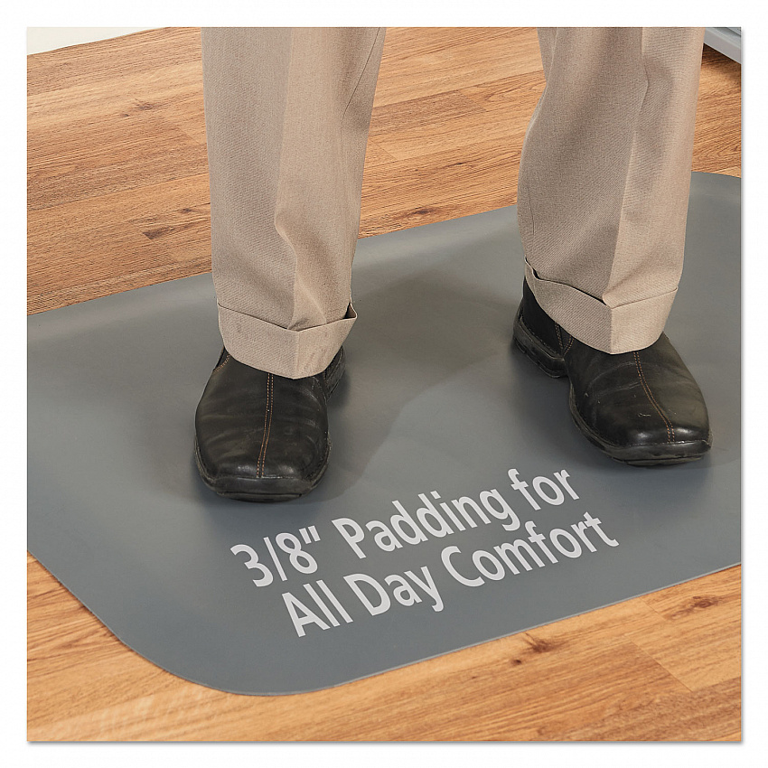 Pro Top Anti-Fatigue Mat, Rectangular, Gray Closed Cell Surface, 24" x 36" (44020350)