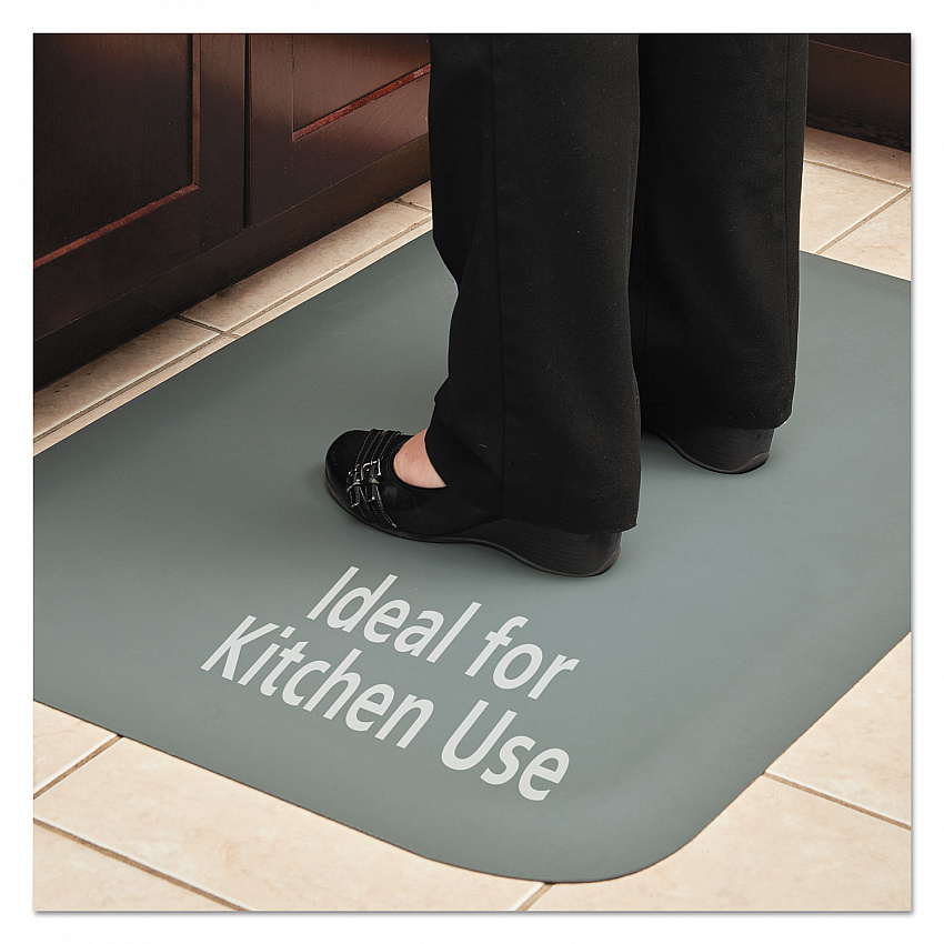 Pro Top Anti-Fatigue Mat, Rectangular, Gray Closed Cell Surface, 24" x 36" (44020350)
