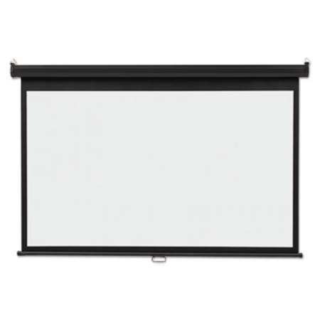 Quartet Wide Format Wall Mount Projection Screen, 65 x 116, White Matte Finish (85573)