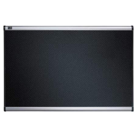 Quartet Prestige Embossed Foam Bulletin Board, 36 x 24, Black, Aluminum Frame (B343A)