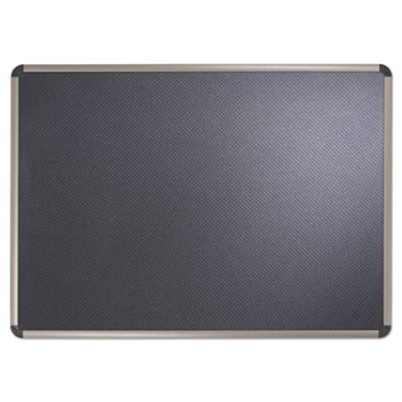 Quartet Prestige Euro-Style Embossed Foam Bulletin Board, 48 x 34 7/16, Black/Alum Frame (B364T)