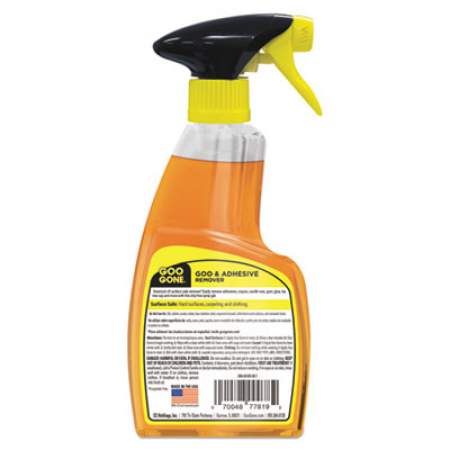 Goo Gone Spray Gel Cleaner, Citrus Scent, 12 oz Spray Bottle, 6/Carton (2096)