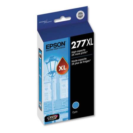 Epson T277XL220-S (277XL) Claria High-Yield Ink, 740 Page-Yield, Cyan