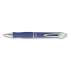 Zebra GR8 Gel Pen, Retractable, Medium 0.7 mm, Blue Ink, Blue/Silver Barrel, Dozen (42620)