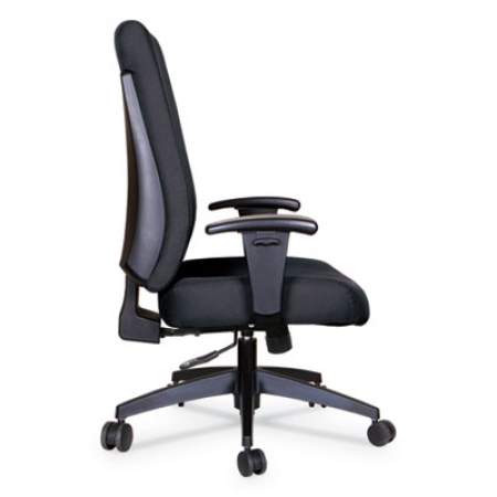 Alera Wrigley Series High Performance High-Back Synchro-Tilt Task Chair, Supports 275 lb, 17.24" to 20.55" Seat Height, Black (HPS4101)
