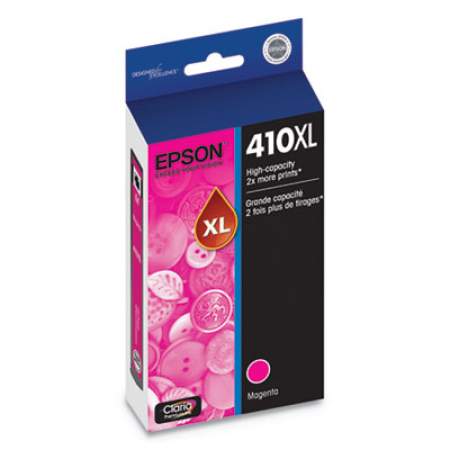Epson T410XL320-S (410XL) Claria High-Yield Ink, 650 Page-Yield, Magenta