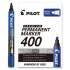 Pilot Premium 400 Permanent Marker, Broad Chisel Tip, Blue, Dozen (44116)