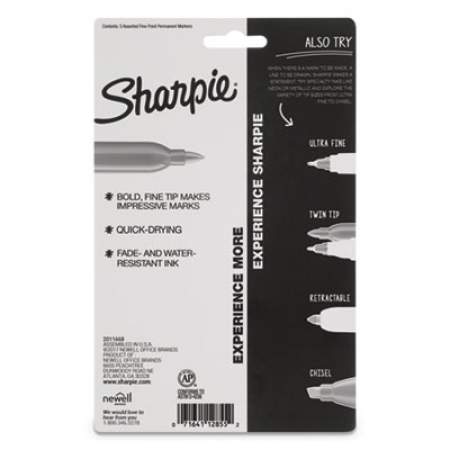 Sharpie Cosmic Color Permanent Markers, Medium Bullet Tip, Assorted Cosmic Colors, 5/Pack (2010953)