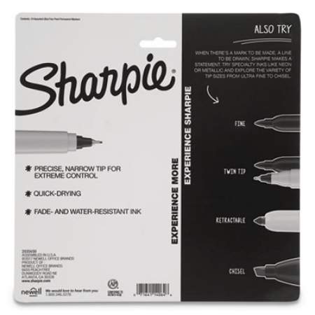 Sharpie Cosmic Color Permanent Markers, Extra-Fine Needle Tip, Assorted Cosmic Colors, 24/Pack (2033572)