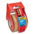 Scotch 3850 Heavy-Duty Packaging Tape with Dispenser, 1.5" Core, 1.88" x 66.66 ft, Tan (143)