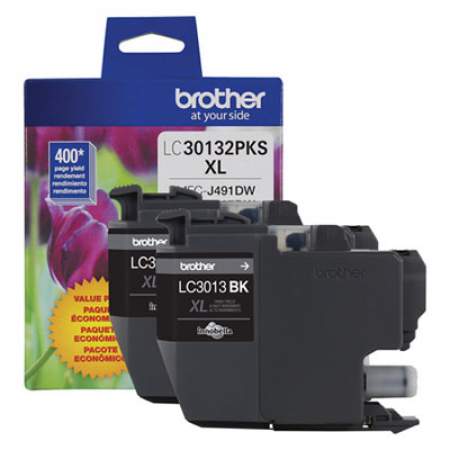 Brother LC30132PKS High-Yield Ink, 400 Page-Yield, Black