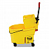 WaveBrake 2.0 Bucket/Wringer Combos, Side-Press, 44 qt, Plastic, Yellow (FG618688YEL)