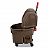 WaveBrake 2.0 Bucket/Wringer Combos, Down-Press, 35 qt, Plastic, Brown (FG757788BRN)