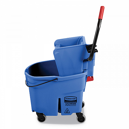 WaveBrake 2.0 Bucket/Wringer Combos, Side-Press, 35 qt, Plastic, Blue (FG758888BLUE)